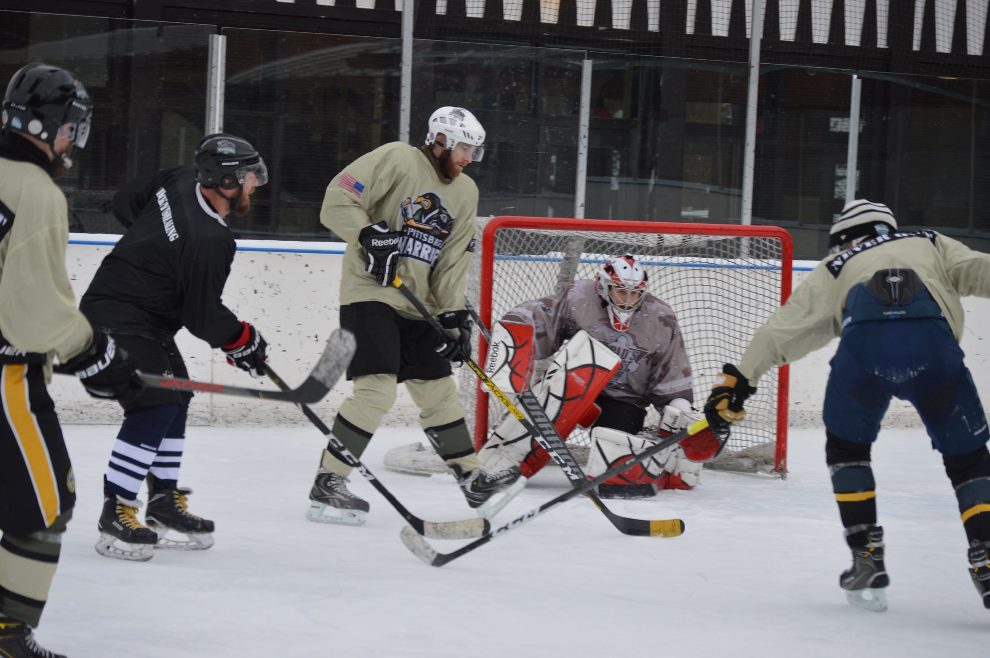 Action shot of Alex Wallace